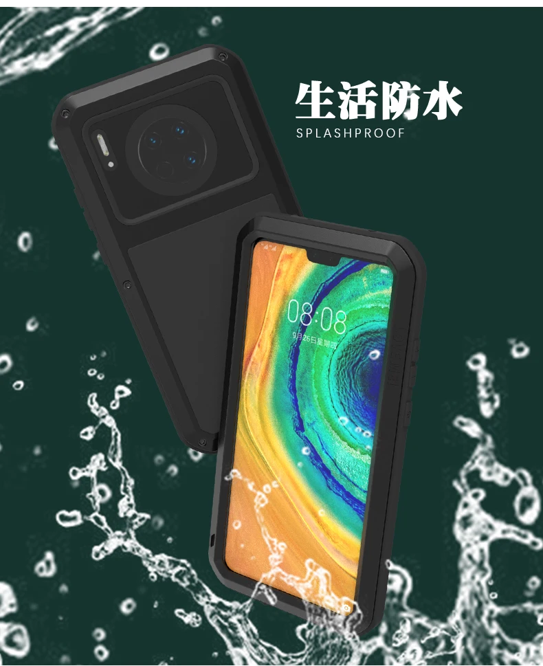Водонепроницаемый ударопрочный грязеотталкивающий чехол для huawei mate 30 Pro mate 30 5G, защитный чехол для телефона