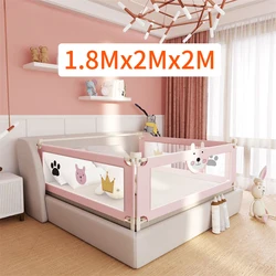 1.8Mx2Mx2M barrière de sécurité pour lit d'enfant motif tridimensionnel pour parc pour bébé barrières de lit barrières de sécurité pour enfants de 0 à 7 ans 