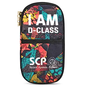 

SCP Cosplay Proprs Student School Office Stationery Bag Canvas Pen Pencil Case Cosmetic Makeup Bag Gift