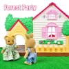 Forest Family Series Toy Tree House Villa Play House Simulation Kitchen Toy Little Girl Puzzle Children Birthday Toy Gift 1
