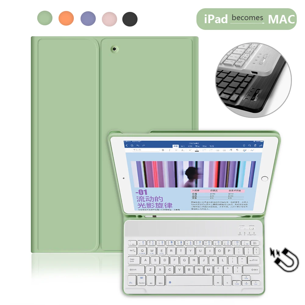 For iPad Pro 11 Case 2nd 12.9 4th 2020 8th 10.2 7th 2019 10.5 Mini 5 for 9.7 6th Generation Bluetooth Keyboard | Компьютеры и офис