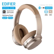 EDIFIER W860NB ANC Беспроводные наушники с поддержкой NFC Сопряжения и декодирования аудио aptX умные сенсорные Bluetooth наушники
