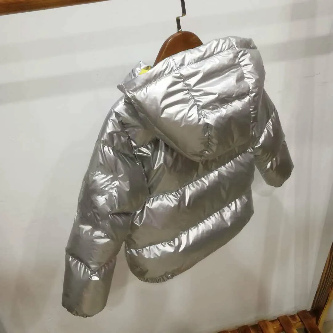 Down Jacket Children's Winter New Boys and Girls Thicker and Warmer Short Hooded Casual Coats