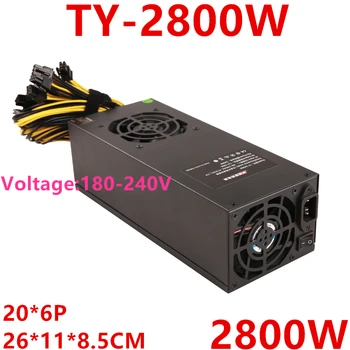 

New PSU For Top Monutain Single 12V E9 A9 A8 S9i T9+ S9 L3++ 20*6P 2800W Power Supply TY-2800W