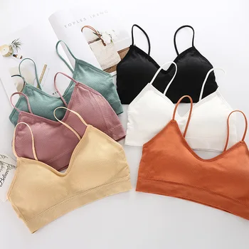 Yoga Push Up Bra Gym Fitness Women For Fitness Top Sports Bra Crop Top Women Bra Cup For A-C Black White Running Sport Bra Women 1