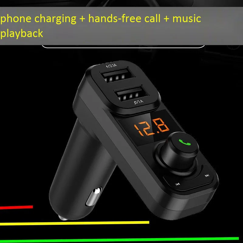 Автомобильный Bluetooth MP3 плеер беспроводной fm передатчик с двумя USB ручными