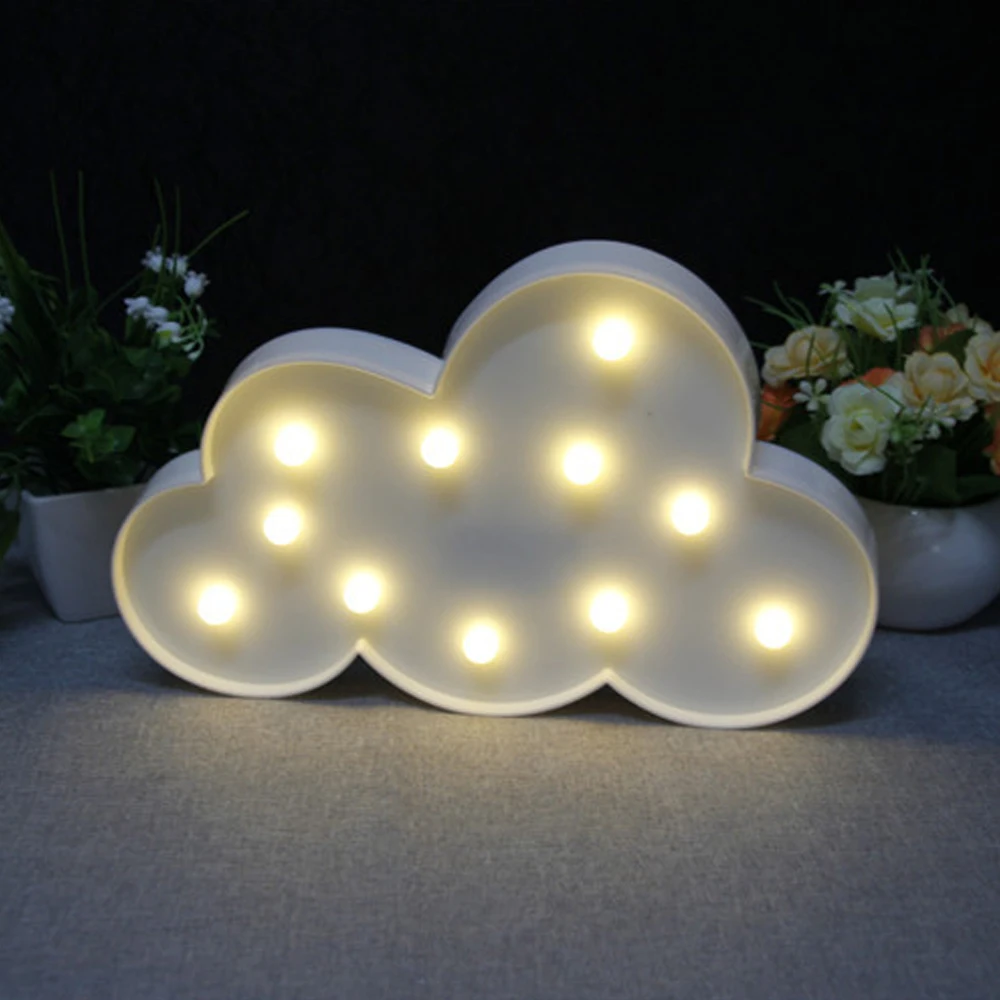 

3D LED Night Light Warm White Cloud lamp Cloud Shape Bedside Lamp Table Light For Children's Night Lights Bedroom Or Study Room