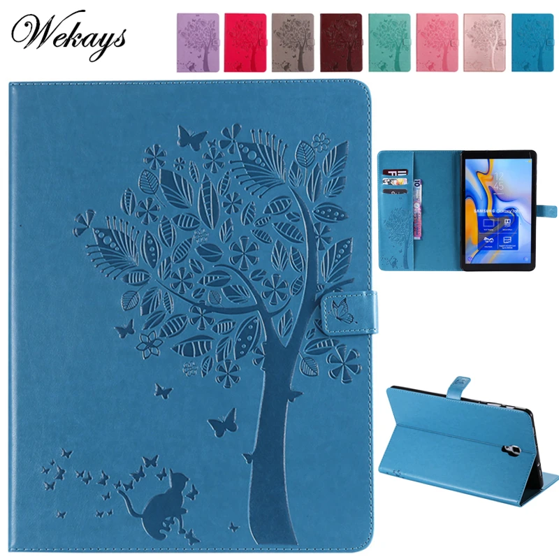 

Wekays For Samsung Tab A2 10.5 Cartoon Cat Tree Leather Case For Coque Samsung Galaxy Tab A 10.5 inch 2018 T590 T595 Cover Cases