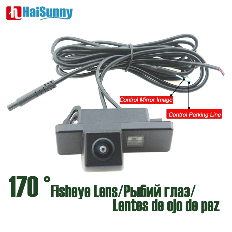 

Car Rear View Camera Fisheye Lens 170 Degree Wide View Angle No Parking Line HD Night Vision For Citroen C4 C5 Peugeot 307 CC