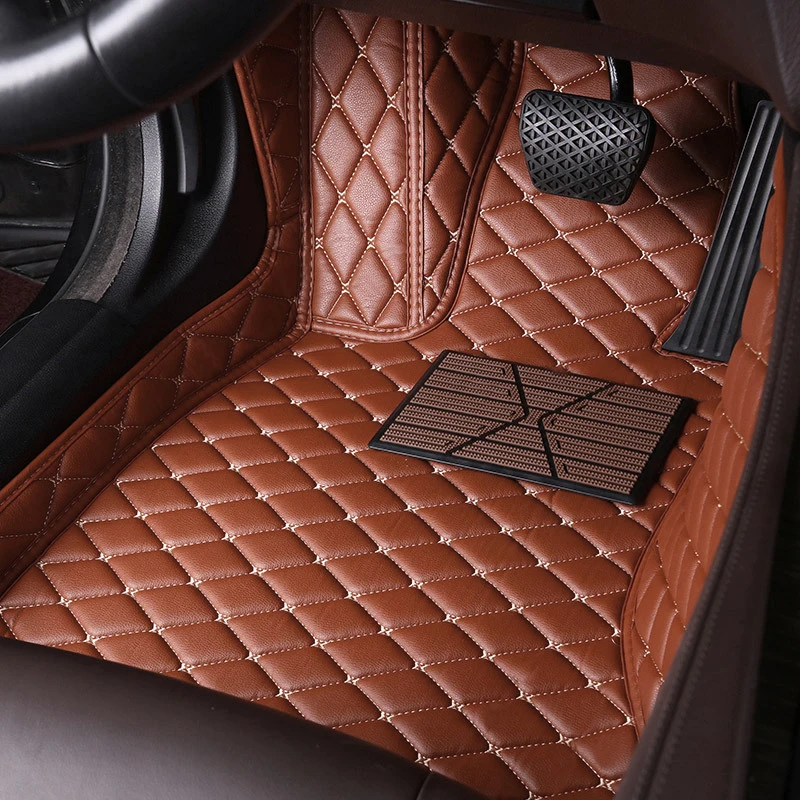 Leather Car Floor Mats For Honda Crider Acura CDX MDX RDX TL TLX ZDX 2019 Accessories Waterproof