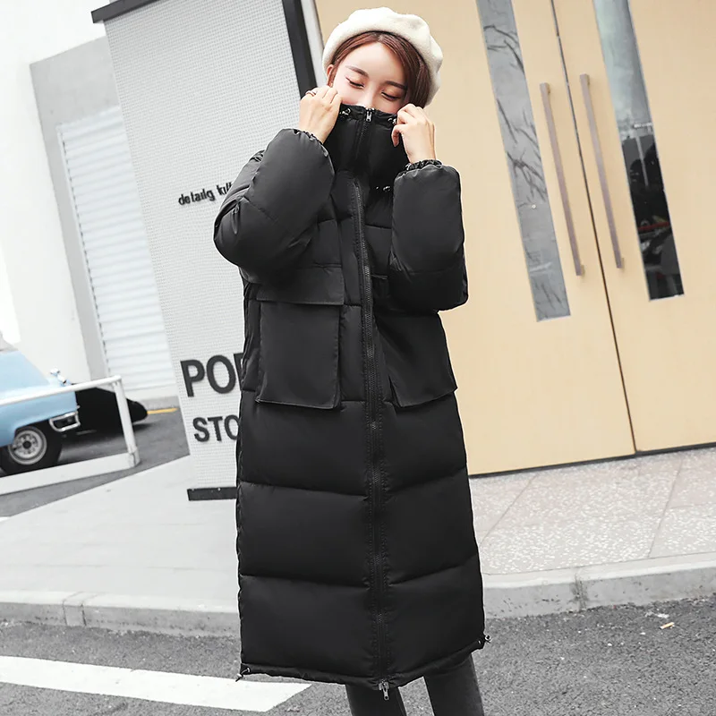 

Down Jacket Cotton-padded Clothes Women's Mid-length 2018 Winter New Style down Coat Student Korean-style BF Harajuku Wind Cotto