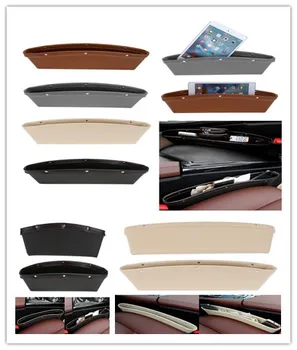 

1pcs Car Organizer PU Leather Catch Catcher Box Caddy Pocket Storage Glove Box Slot Box Leather Storage