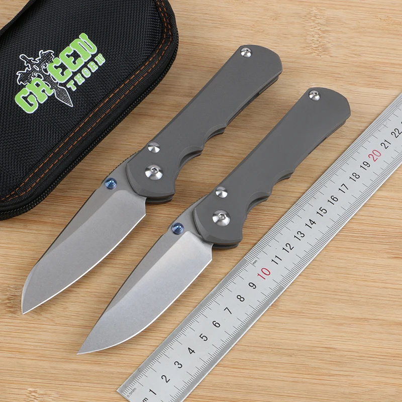 Green thorn inkosi песок складной нож D2 лезвие TC4 титановый 3D ручка Походный для фруктов