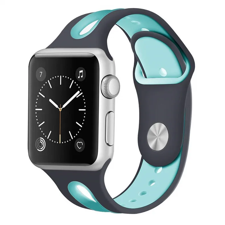 Ремешок для apple watch band apple watch 4 44 мм 40 мм iwatch band 42 мм 38 мм браслет correa резиновый apple watch 5 4 3 2 аксессуары