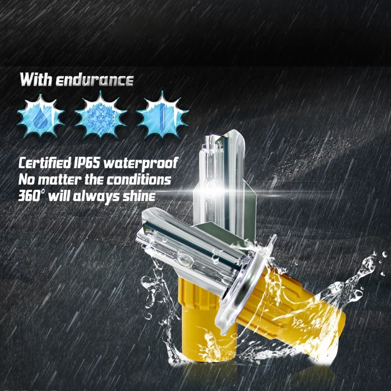 1 Pair AC 12V Car H1 Fast Start HID Headlight Repalcement Bulbs Kits 110W 6000K