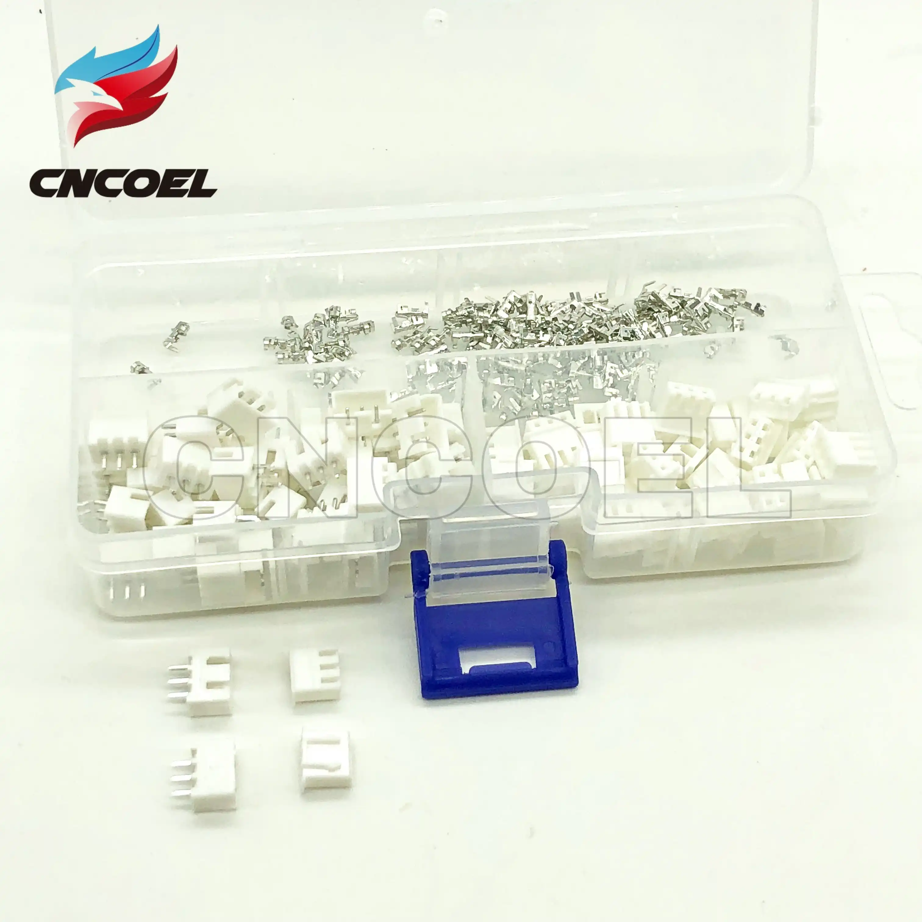 250pcs 2.54mm XH2.54 2pin 3pin 4pin Connector Plug Straight Terminals Tools