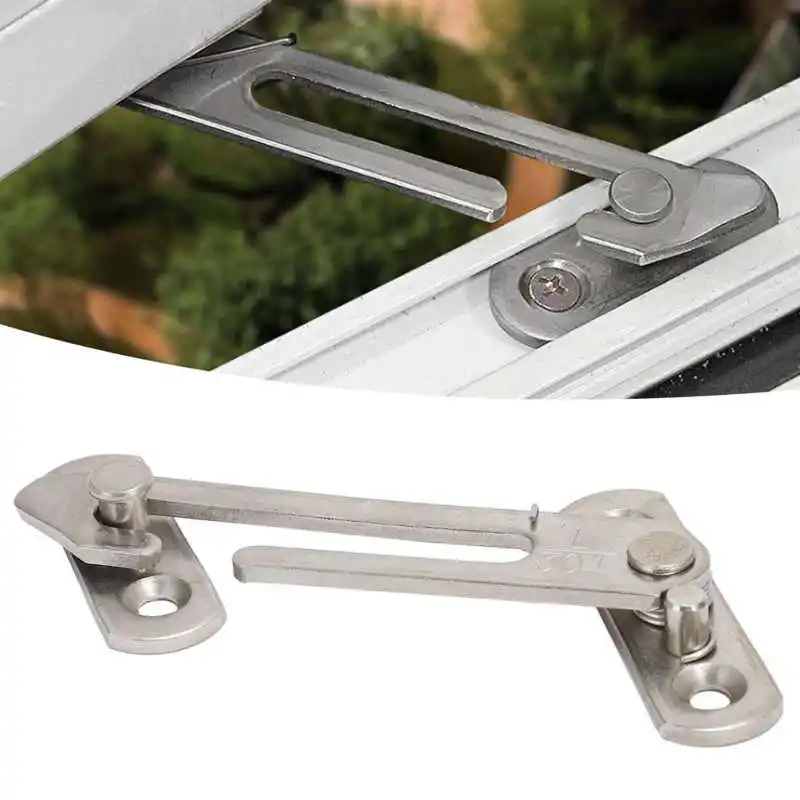 D DOLITY Heavy Duty Stainless Steel Spring Draw Toggle Latch Lock Cabinet Box Hasp Latch 56x40mm 