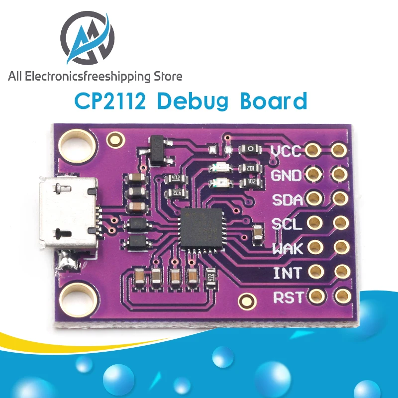 CP2112 плата отладки USB для SMBus I2C Модуль связи 2 0 MicroUSB 2112 оценочный комплект CCS811