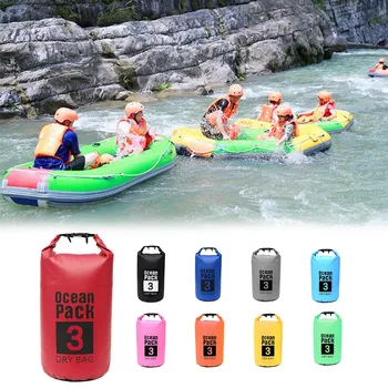 

For Canoe Floating Boating Kayaking Camping Dry Bag Sack 3L Waterproof Backpack
