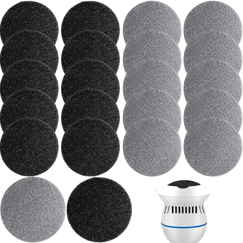 

Электрическая шлифовальная машинка для ног, портативная пилка для пяток, вакуумный измельчитель мозолей, уход за ногами, твердой, потрескавшейся, педикюр, инструменты для ног, 20 шт.