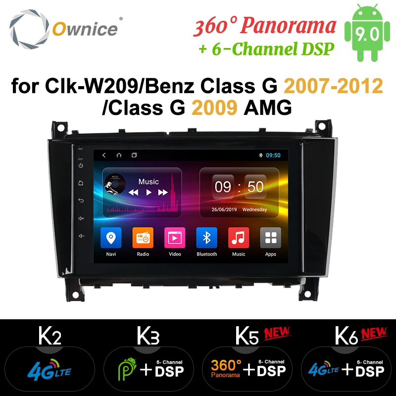 Ownice K3 K5 K6 For Mercedes Benz G Class W209 W467 Android 9.0 Car Radio Audio Video 360 Panorama DSP 4G LTE SPDIF GPS Navi | Автомобили