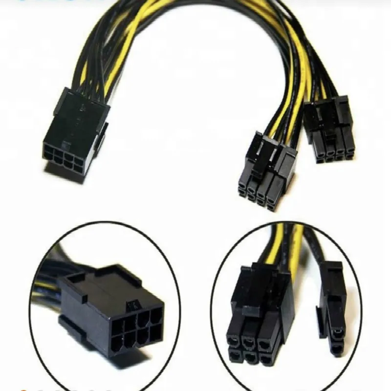 

RIVOER 8p to two 6 + 2 8p to double 8p 1-2-wire power supply line SATA