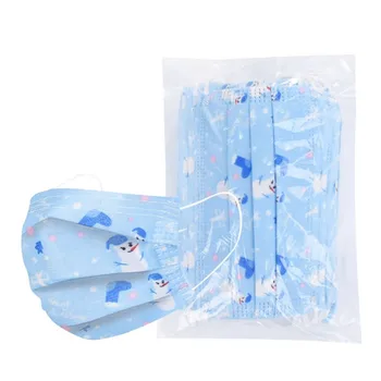 

50PC Kids Mask Disposable Cartoon Face Mask Industria 3Ply Ear loop Mask Children's Metbown Coth Anti-Dust masks Máscara