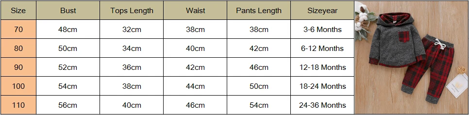 Толстовки с капюшоном для маленьких мальчиков; одежда для маленьких девочек; сезон осень-зима; топ с капюшоном+ клетчатые штаны; комплект из 2 предметов