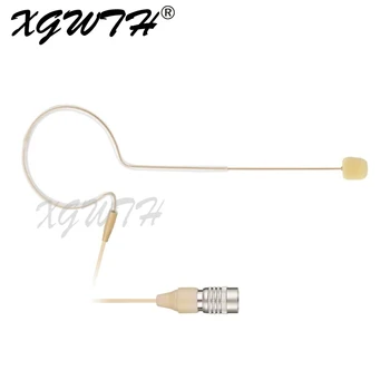 シングル耳ぶら下げコンデンサーマイクヘッドセットヘッドウォーンマイクマイクフックヘッドヘッドセットマイク 4 ピンプラグオーディオテクニカath-ワイヤレスボディパックシステム