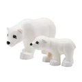 Two white bears