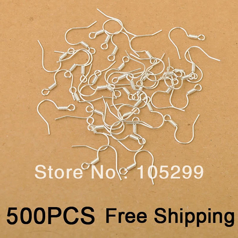 

500PCS A Lot Wholesale Making Jewelry Findings 925 Sterling Silver Hook DIY Jewelry Design Ear Wire Nice