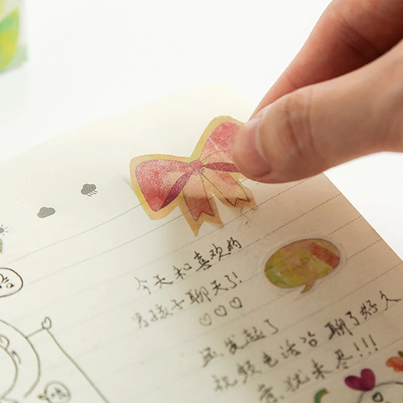 10 шт./компл. милый Единорог лента Washi Kawaii Голубой океан декоративная клейкая
