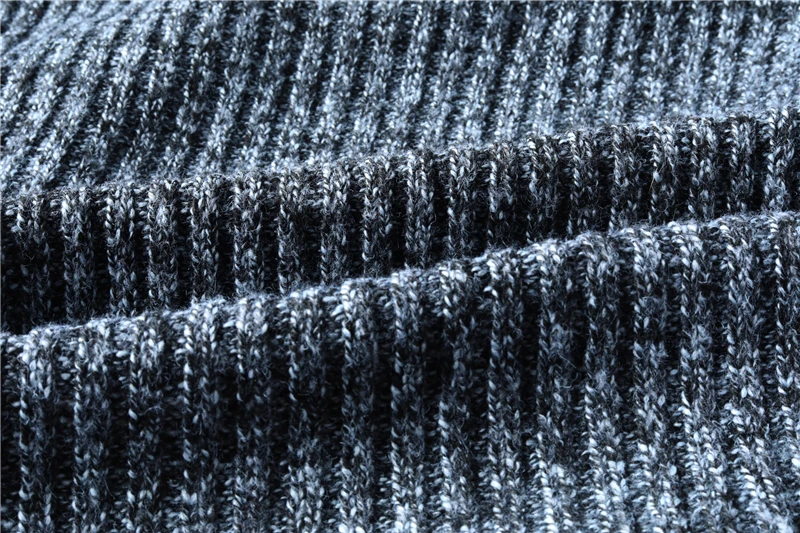 Зимний толстый теплый свитер мужской повседневный однотонный кашемировый пуловер узкий Sueter Masculino мужской вязаный свитер