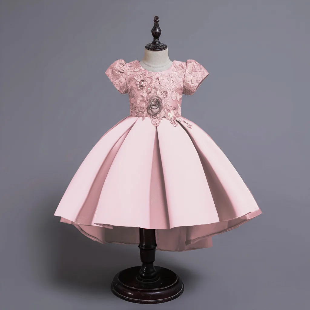 Детское платье для девочек; платье для маленьких девочек; платье принцессы с короткими рукавами; детское платье; вечерние платья для дня рождения; одежда для свадьбы; vestidos