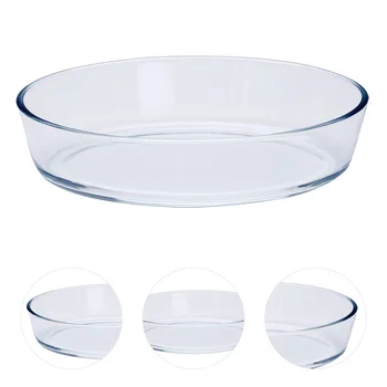 

1pc Heat Resistant Practical Transparent Durable Baking Mould Baking Plate Baking Tray