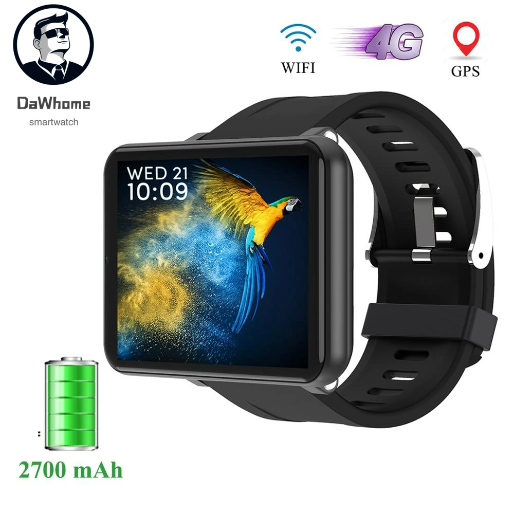 Умные часы DaWhome LEMT 4G Android 7,1 2,8 дюймов 640*480 экран 3 ГБ+ 32 ГБ gps wifi 2700 мАч большой аккумулятор для умных часов мужчин