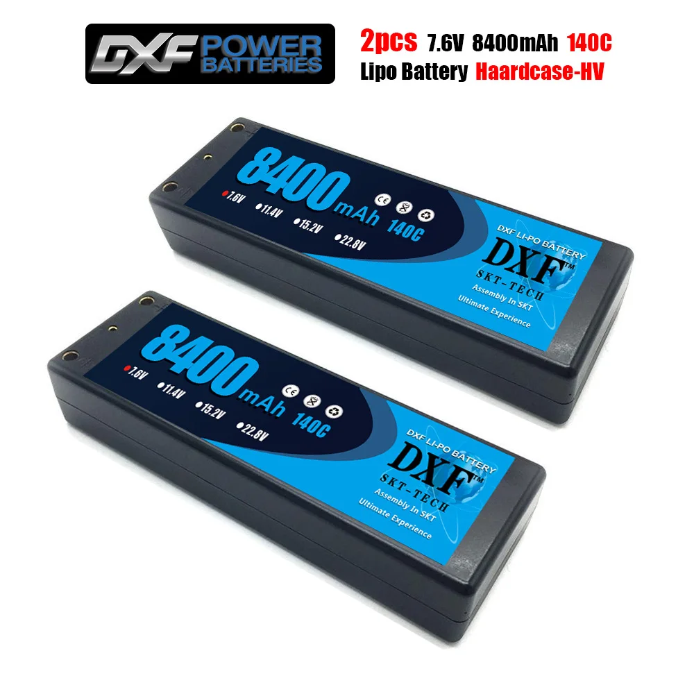 DXF 2 шт. Lipo 2S аккумулятор 7 6 В 8400 140C 8000 мАч 140C/7 4 120C 7300 130C/ 4200 20C мм Твердый Чехол для Slash