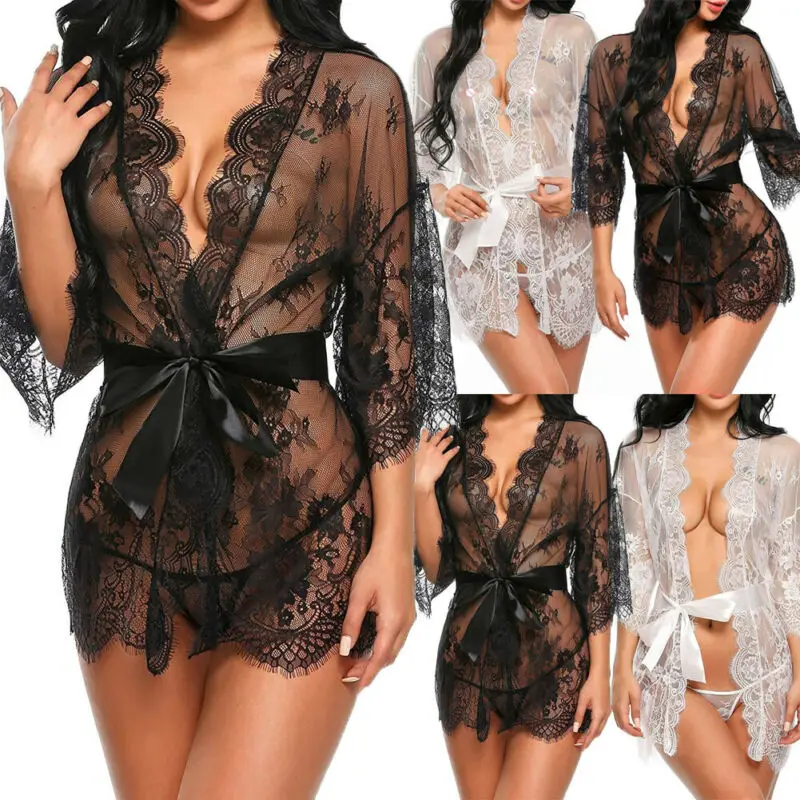 see through night robe
