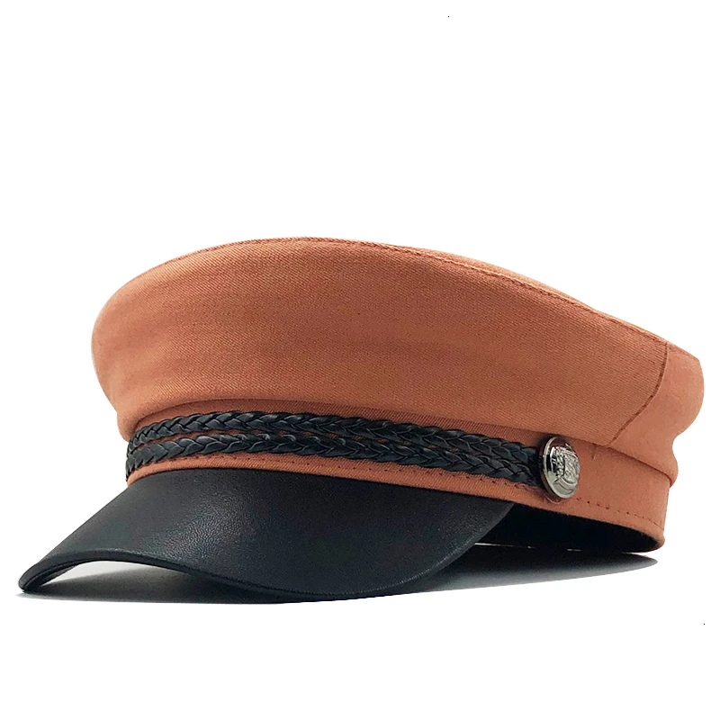 Casual Military Cap Man Woman Cotton Beret Flat Hats Captain Cap Trucker Vintage Sport Dad Bone Male