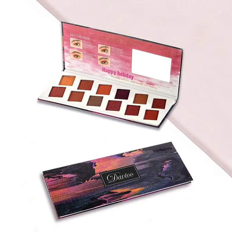 12 Colors Matte Eyeshadow Palette Waterproof Makeup Matte Eye Shadow Long Lasting Pigment Palette Eye's Makeup Palette Cosmetic
