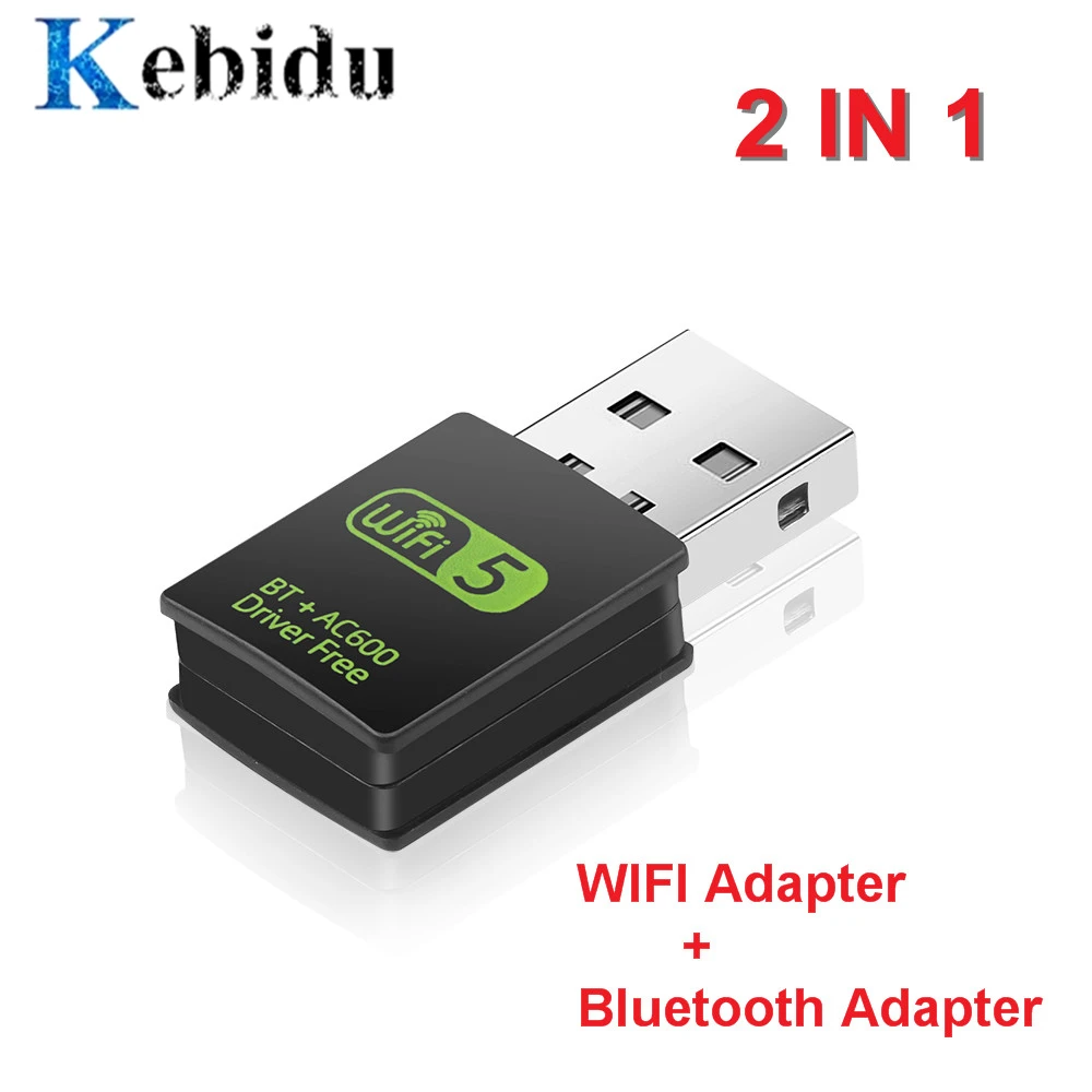 Беспроводной USB Bluetooth адаптер 600 Мбит/с USB WiFi адаптер приемник 2,4G Bluetooth V4.0 передатчик сетевой карты