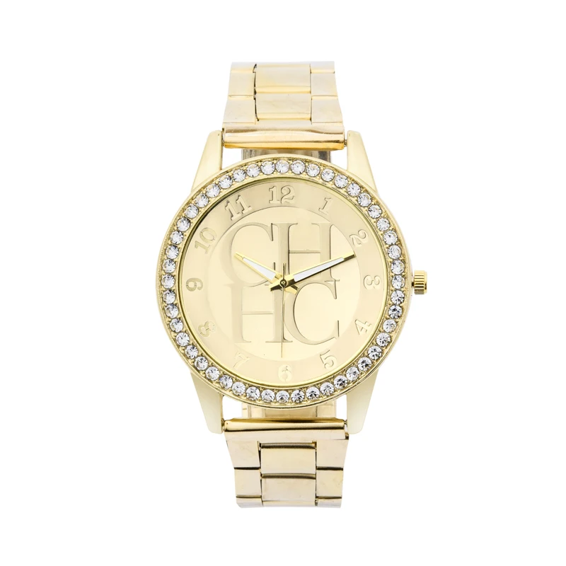 2020 special new high quality CH ladies watch sports quartz female watch rose gold stainless steel rhinestone digital watch