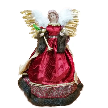 

Cute Smiling Angel Figurine Dolls Decoration Dolls Crafts Gifts Standing Plush Christmas Home Christmas Day Decorations Natal