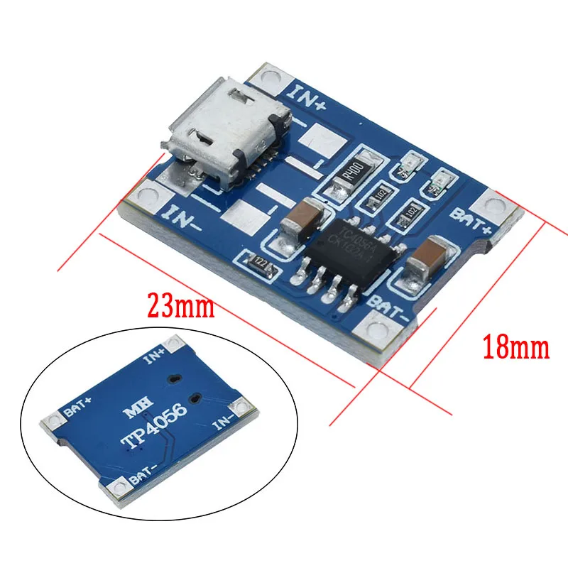 Умная электроника 5 в type c Micro USB 1A 18650 зарядная плата для литиевого аккумулятора с