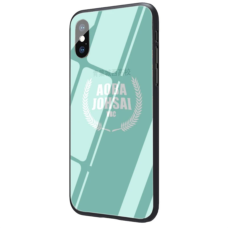 G12 EWAU HAIKYUU! Чехол из закаленного стекла для телефона Karasuno Nekoma Crest для iphone 5 5s SE 6 6s 7 8 plus X XR XS 11 pro Max - Цвет: G12