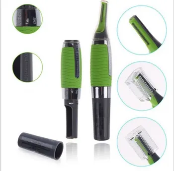 

Micro Precision Eyebrow Ear Nose Trimmer Removal Clipper Shaver Electric Built In LED Light Face Care Hair Trimer 100pcs