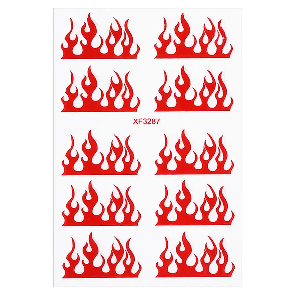 

Flame Nail Sticker Self-adhesive DIY Magic Color Ultra-Thin Popular Nail Sticker Beauty Makeup Sticker For Women