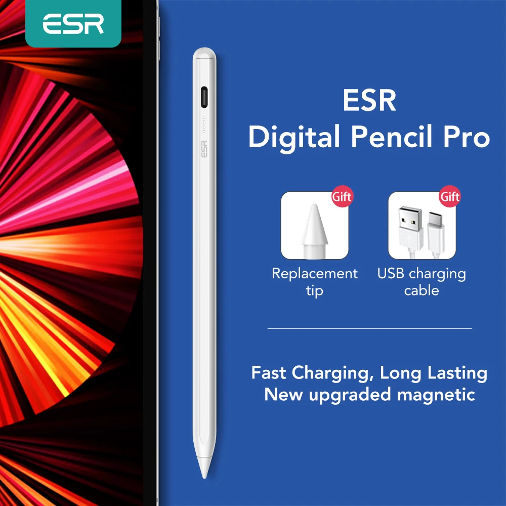 Стилус ESR для Apple Pencil 2 iPad mini6 стилус Pro 11 12 9 Air 4 8 Gen цифровой карандаш |