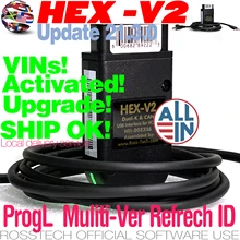 Акция новый реальный Refrech HEX V2 интерфейс для VAGCOM VAG COM VW-AUDi Профессиональный сброс кода сканирования 1996-2021 оборудование для обновления