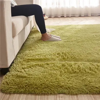 

Super Soft Silk Wool Rug Indoor Modern Shag Area Rug Silky Rugs Bedroom Floor Mat Baby Nursery Rug Children Carpet